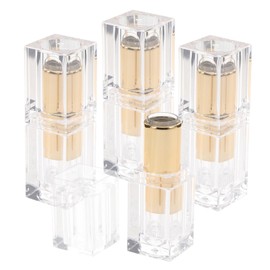 Housoutil Lip Gloss Tubes 4 Pcs Lipstick Empty Tube Abs Packaging Material Travel Eyelash Lipgloss Tubes