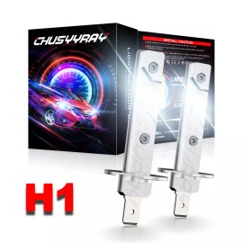 CHUSYYRAY H1 LED Headlight High Beam or Low Beam Bulbs Conversion Kit Super Bright White