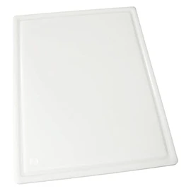 Winco Heavy-Duty Plastic Cutting Board with Groove, 18" x 24" x 3/4", White
