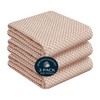 HEIRLOOM COMFORT Brown Honeycomb Kitchen Towels 3 Pack, 16x26 Inch,