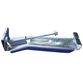 Quick Screw (100) 6" Hanger with Clip for K-Style Gutters. With pre-inserted #12-3 self-drilling screw. Made with heavy 0.050" Aluminum.