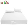 EV DEKOR®MF0001 Fitted Sheet Double, White - Deep Pocket Bedsheet