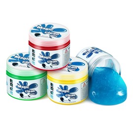 DNA MOTORING 4 Pack Car Cleaning Gels Auto Detailing Tools Cleaning Putty Car Interior Cleaner, Car Jelly Cleaner, Keyboard Cleaner, Car Cleaning Supplies,TOOLS-00150