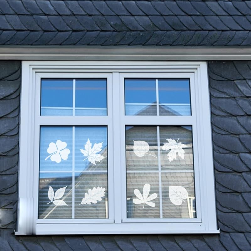 26pcs Leaf Window Strike Prevention Stickers Anti-Collision Window Clings Prevent