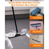 Angootao Heavy Duty Floor Squeegee, 53 Inch Long Handle Cleaning