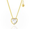 Sternvoll® Heart Necklace Made of 925 Sterling Silver with Zirknoia,