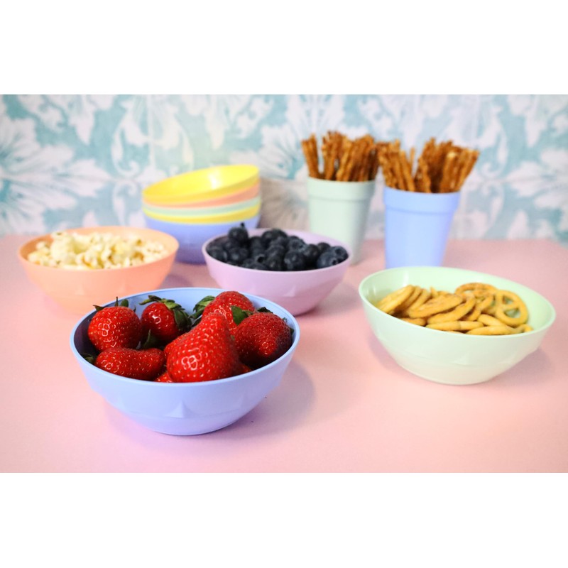 Harfield Tableware Pastel Pack of 10 Tumblers Reusable BPA Free