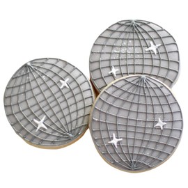 1 Dz. Disco Ball Cookies! Peace Party Birthday Themed Roller Skating Favors or Gift!