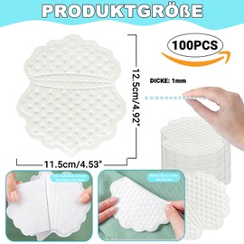 Achselpads,100 Stück Selbstklebend Achselpads,Unsichtbare Schweißpads Achseln Achsel Schweißpads Einweg Schwitzen Achselpads Achsel Schweiß Pads für Damen Herren Outdoor,Reisen,Business,Sport