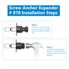 Screw Anchor Expander # 870 Replacement for Greenlee 870 Fits