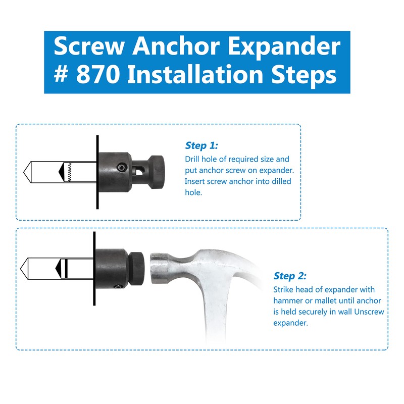 Screw Anchor Expander # 870 Replacement for Greenlee 870 Fits