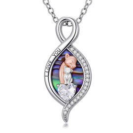 PARYFO Lion Necklace for Women Mothers Day Gifts 925 Sterling Silver Lion Pendant Infinity Animal Necklace Jewelry Gift for Women Mother
