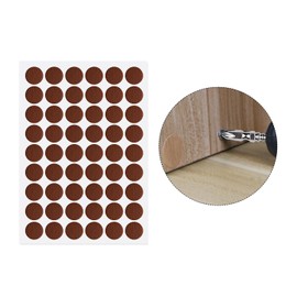 Aopin Screw Hole Stickers PVC Covers Self Adhesive, 21mm Decorative Stickers Screws Covers Caps Great for Wooden Furniture Wardrobe Cabinet Shelf Desk Plate 2 Sheet, PC-252