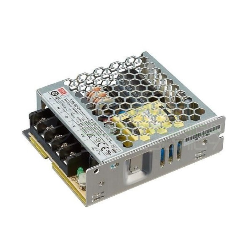 Switching Power Supply 52W 24V 2,2A ; MeanWell LRS-50-24 ;