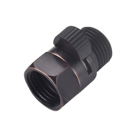 ChuangTim Water Flow Control Valve, Oil Rubbed Bronze Shower Head Flow Control Valve, Brass Shut Off Valve for Handheld Shower, Water Pressure Regulator Replacement for Shower System