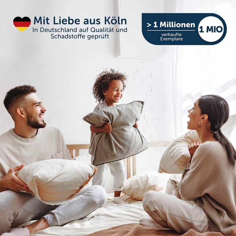 Blumtal Waterproof Mattress Protector, Breathable Mattress Topper, No Crinkles, White,