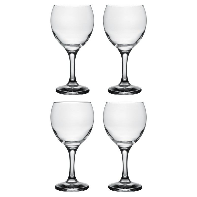 Classic Crystal Clear Stemmed White Wine Glass, 8 Ounce -