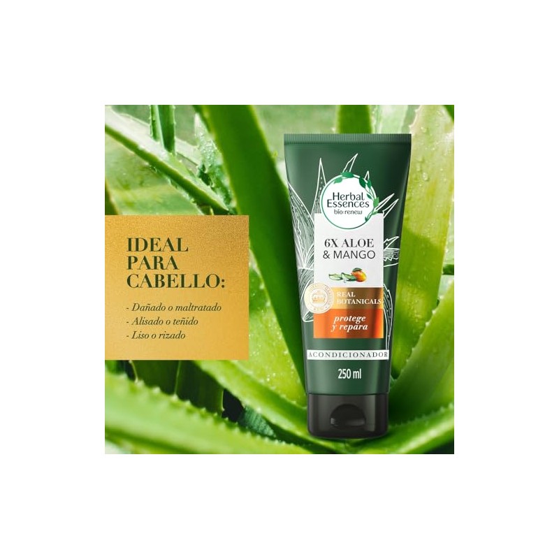 Herbal Essences Acondicionador Bio:Renew 6X Aloe y Mango Protege y