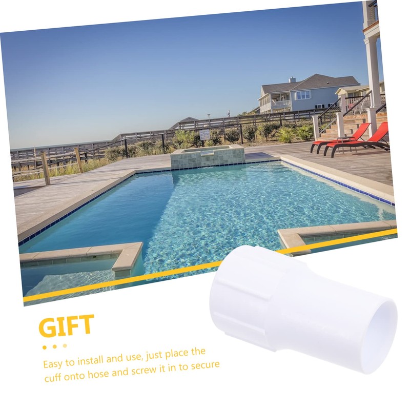 Kichvoe Pool Vacuum Hose Replacement Adapter Secure Threaded Connection for