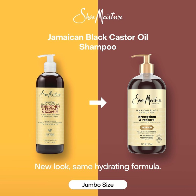 SHEA MOISTURE SheaMoisture Champú fortalecedor y restaurador para cabello dañado,