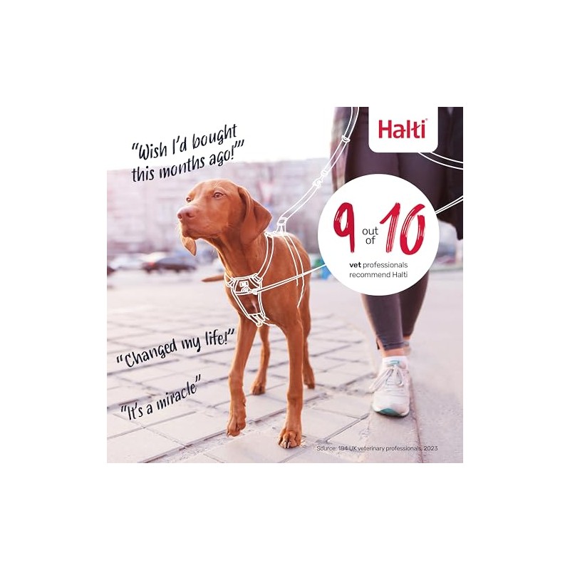 Halti Arnés Antitirones Reflectante para Perros Medianos Talla M