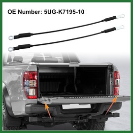 Motoforti 2pcs Rear Tailgate Holder Support Cables Lift Gate Support Straps 5UG-K7195-10 for Yamaha Rhino 450 660 700 YXR660 YXR450 2004-2009 Long-Lasting