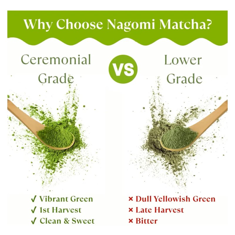 Nagomi Matcha Té Verde Matcha Orgánico Ceremonial Nagomi 100