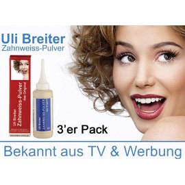 With Natural Materials Natural Whitening -- Uli Breiter's Whitening Powder # Pack of 3