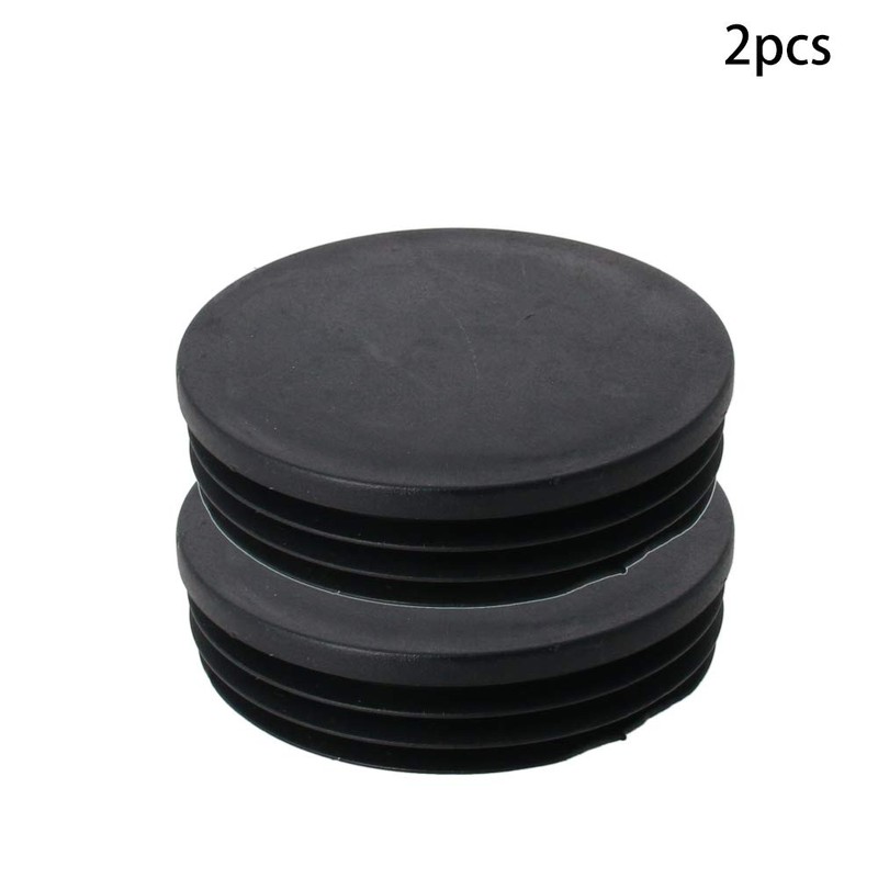 MroMax 2 x Round Plastic Pipe Plugs 90mm Diameter End