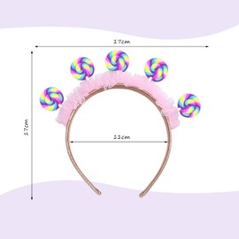 1 x Lollipop Headband, Children's Stadium Band, Creative Styling Headband, Funny Headband, Party Headband