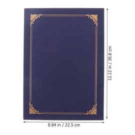 10Pcs Certificate Holders for Award Certificates, Diploma Cover Decorative Paper for Diploma Certificate, 12.1 X 8.9 Inches,
