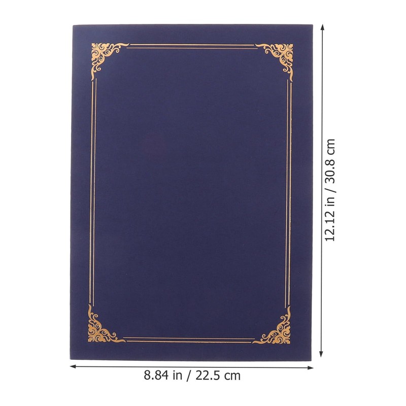 10Pcs Certificate Holders for Award Certificates, Diploma Cover Decorative Paper