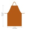 HKSICHENGKEJI Leather Welding Apron Heat Flame Resistant Protective Work Bib