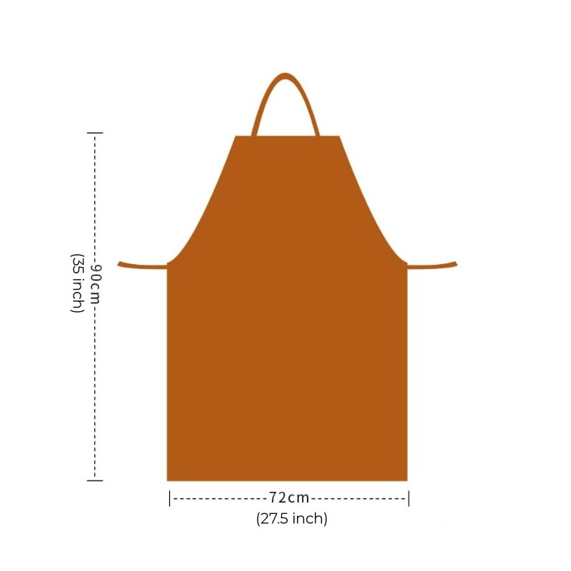 HKSICHENGKEJI Leather Welding Apron Heat Flame Resistant Protective Work Bib