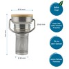 Salty Mind Replacement Lid/Drinking Attachment with Straw for Stainless Steel