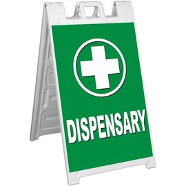 4 Less Co Dispensary A-Frame Sidewalk Sign Pavement Signicade Sign gb