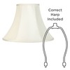 Set of 2 Bell Lamp Shades Cream Medium 7" Top