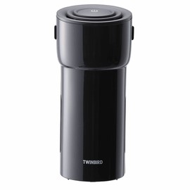 Twinbird AC-5942B Ion Generator with HEPA Filter, My Pollen Catcher, AC and Car Adapter Included, Black