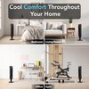 Comfort Zone 36” Tower Fan with Remote Control for Home,