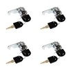 TOP-VIGOR 4Pcs 30mm Security Cam Lock, Cabinet Drawer Security Mailbox