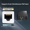 PoE Extender Passthrough Switch, 1 PoE in 2 PoE Out,