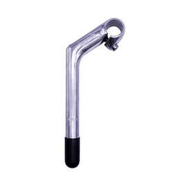SENQI 22.2 * 25.4mm Electroplating Gooseneck Stem Aluminum Alloy 80 * 180 * 200 Stems With Teeth BSB040(Silver)
