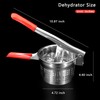 ZECARFA Stainless Steel Vegetable Squeezer, Upgrade Non-Slip Red Silicone Handle,Filling
