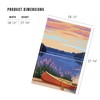 Lantern Press 1000 Piece Jigsaw Puzzle, Canoe and Lake