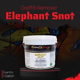 Graffiti Solutions Elephant Snot Graffiti Remover (1 Gallon) | Biodegradable Formula for Swift Graffiti Elimination on Porous Surfaces | Trusted by Professionals