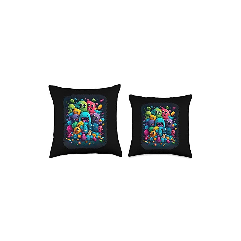 Streetstyle Monster Graffiti Kunst Streetart Throw Pillow