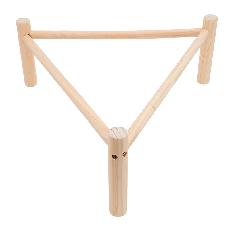 Chicken Perch Stable Triangular Wooden Chick Training Perch Toy Interactive