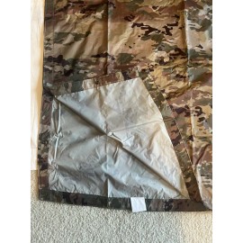 USGI Style OCP Scorpion Rain Poncho Water Resistant Rip Stop Nylon MADE IN USA