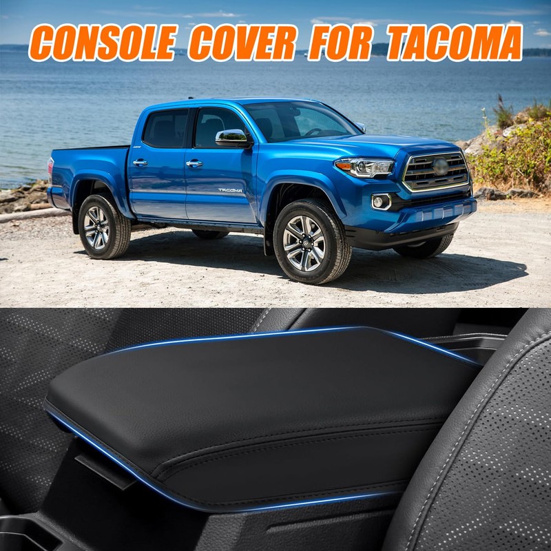 Center Console Cover Compatible with Toyota Tacoma 2024 2025 Accessories