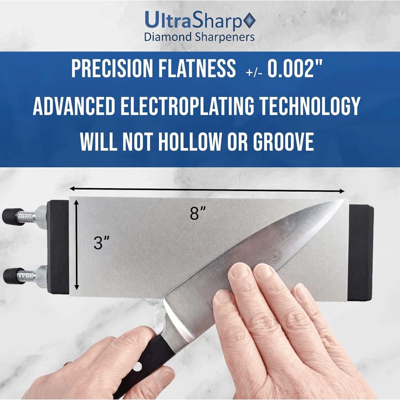 UltraSharp 2-Piece Diamond Sharpening Stone Set - 8 x 3